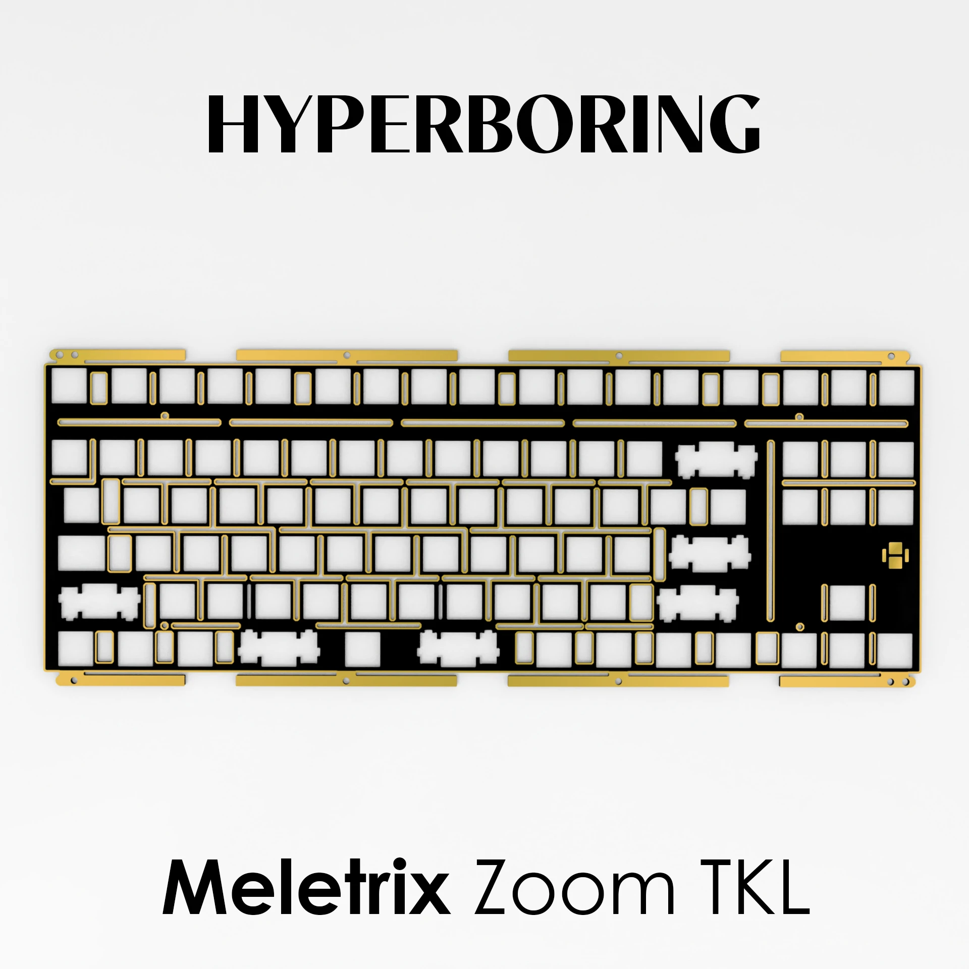 Meletrix Zoom TKL Keyboard Plates PC and FR4 Plate mounted Stab Type