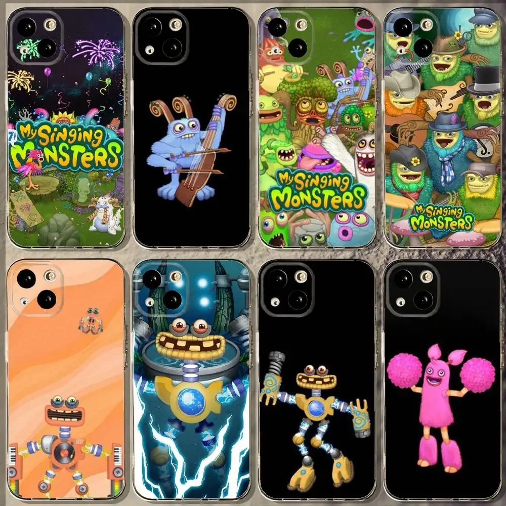 

My Singing M-Monsters Phone Case For iPhone 16,15,14,13,12,11 Plus,Pro,Max,XR,XS,X,7,8 Plus,SE,Mini Soft Transparent Cover