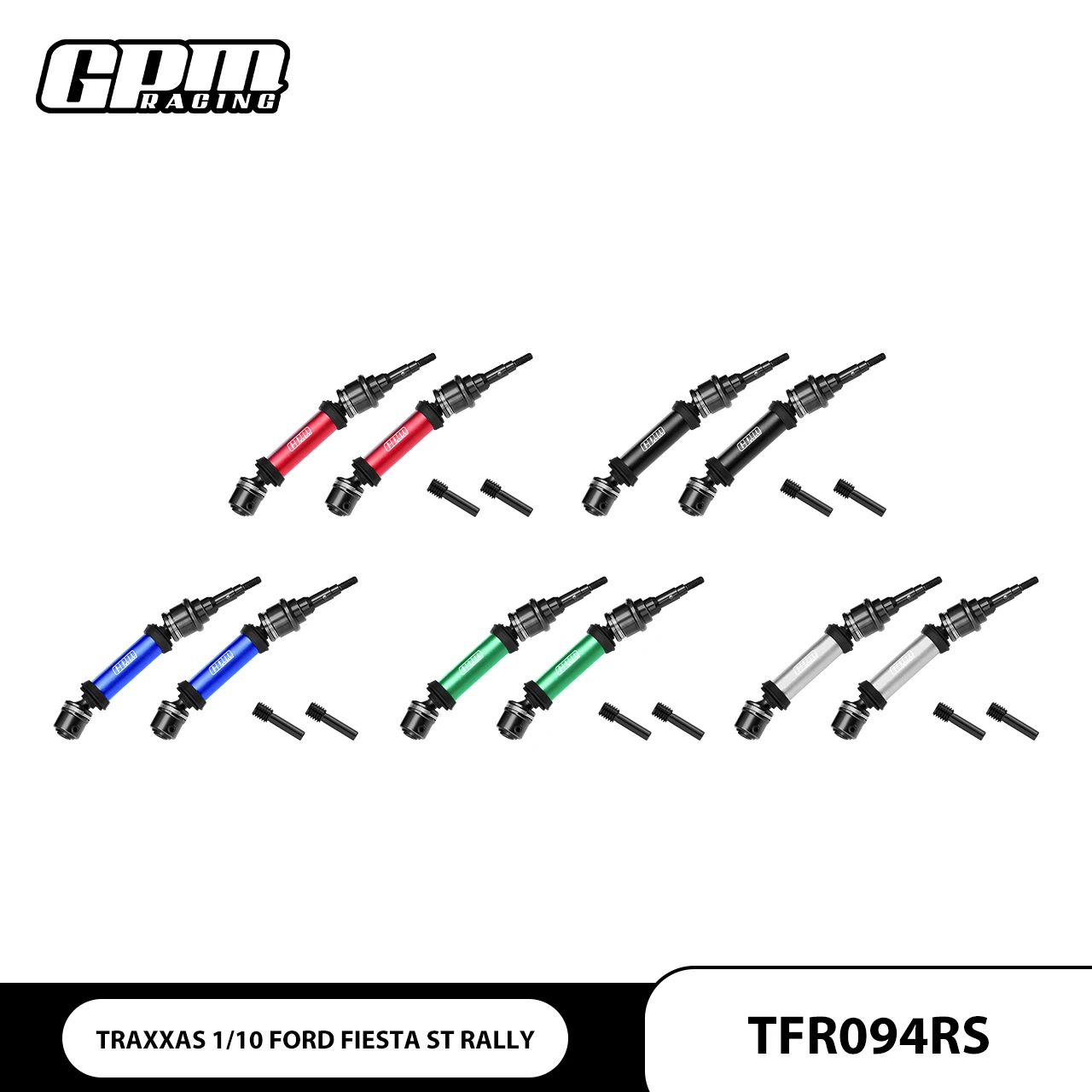 

GPM Carbon Steel + 6061 Alloy Rear CVD Drive Shaft TRAXXAS 1/10 Ford Fiesta ST