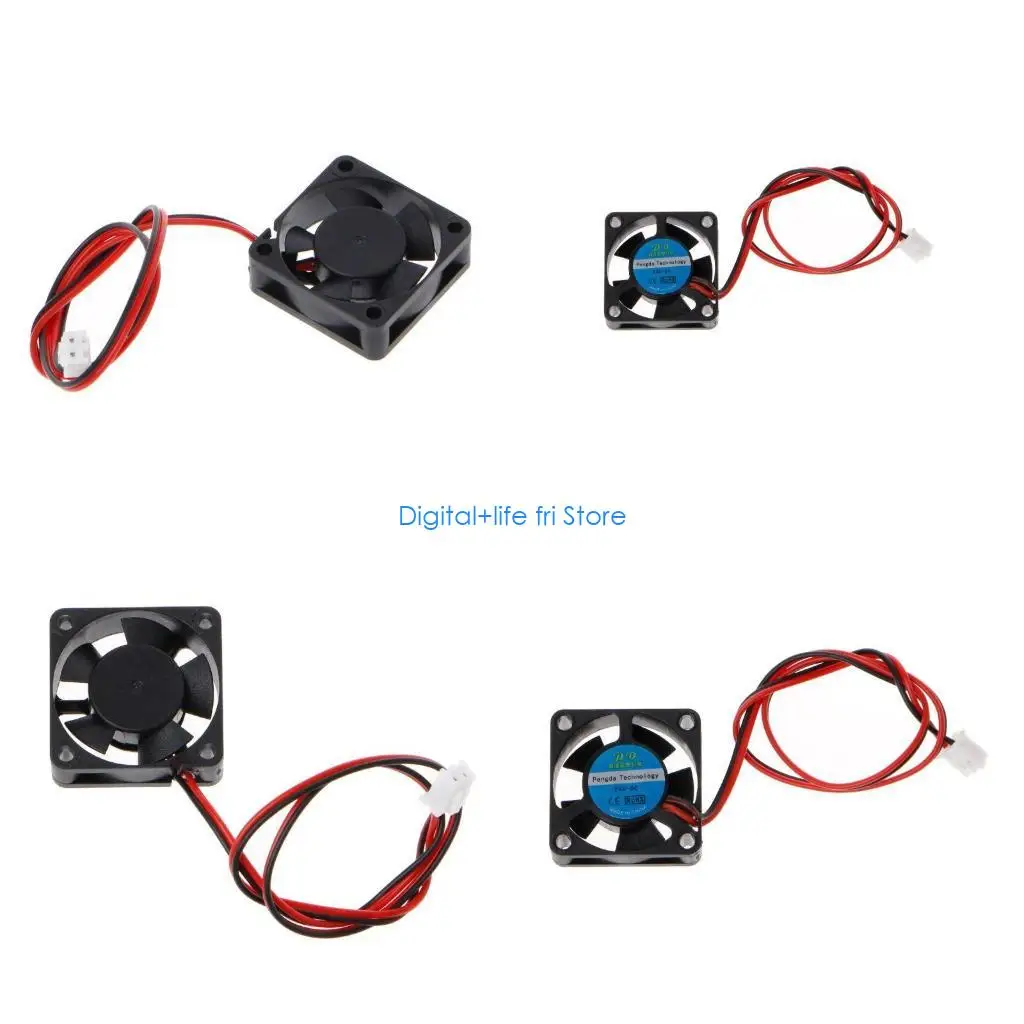 E06D 3010 3D Printer Cooling Fan DC Brushless 2Pin 30x30mm Printing Cooler Radaitor 7000RPM Powerful Sleeve Bearing Fan