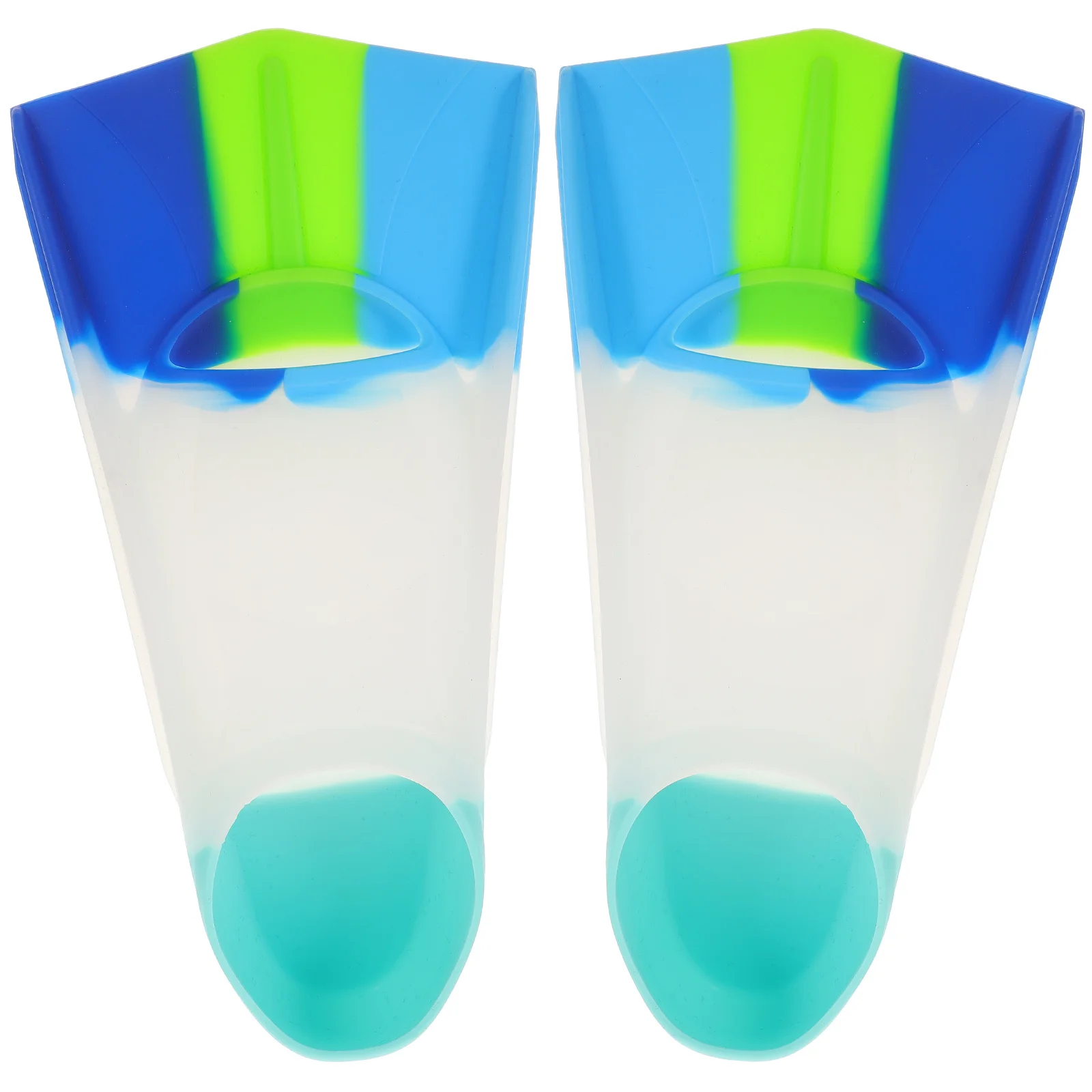 1 Para Silikonowych Krótkich Płetw dla Dzieci do Treningu Pływania na Długi Zasięg, Lekkie, Wygodne, do Snorkelingu i Nurkowania