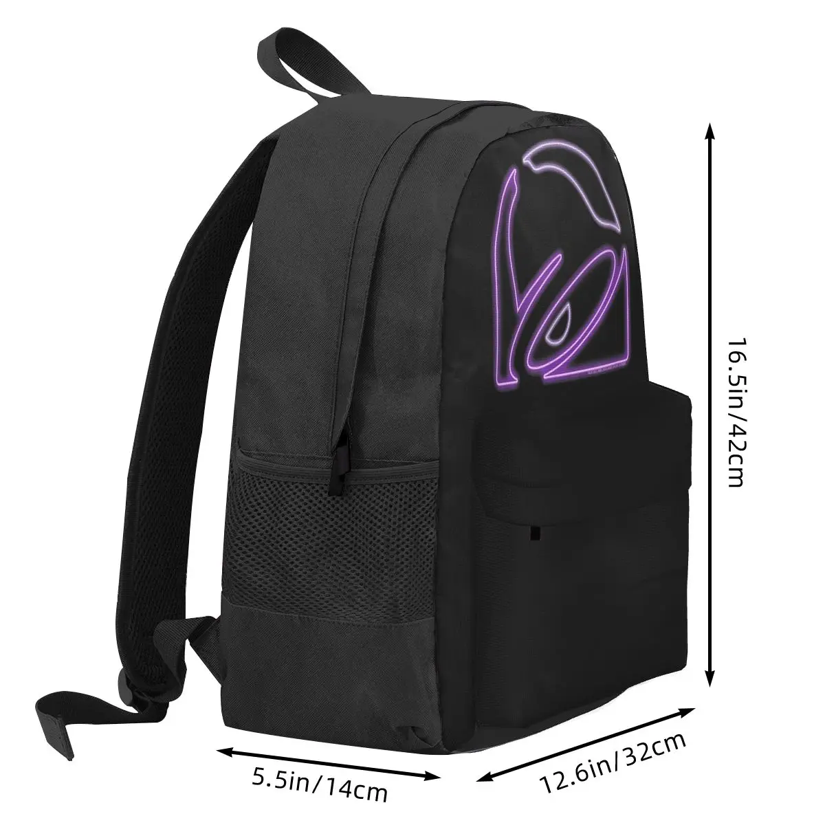 Funny Taco Bell Classic Backpacks Boys Girls Bookbag Students School Bags Cartoon Kids Rucksack Travel Rucksack Shoulder Bag