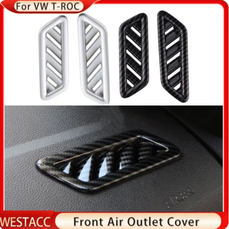 

For Volkswagen VW T-cross Tcross 2019 2020 2021 2022 2023 Sticker Cover Air Conditioner Vent Outlet Garnish Interior Frame Trim