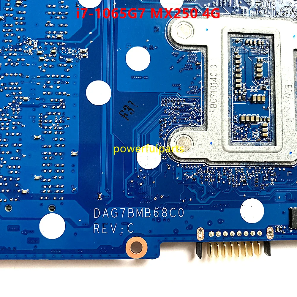 Imagem -03 - Laptop Motherboard para hp Pavilion 15-cs Dag7bmb68c0 I71065g7 Cpu Mx250 4g L67285601 Trabalhando Bem