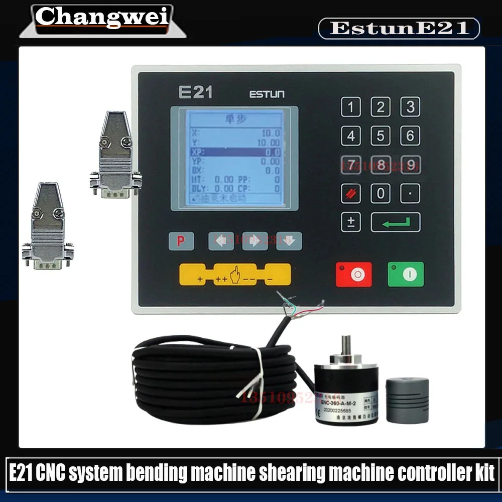 Estun E21 Cnc System Bending Machine Shearing Machine Controller Supports Single-step/Multi-step Programming Moving Axis