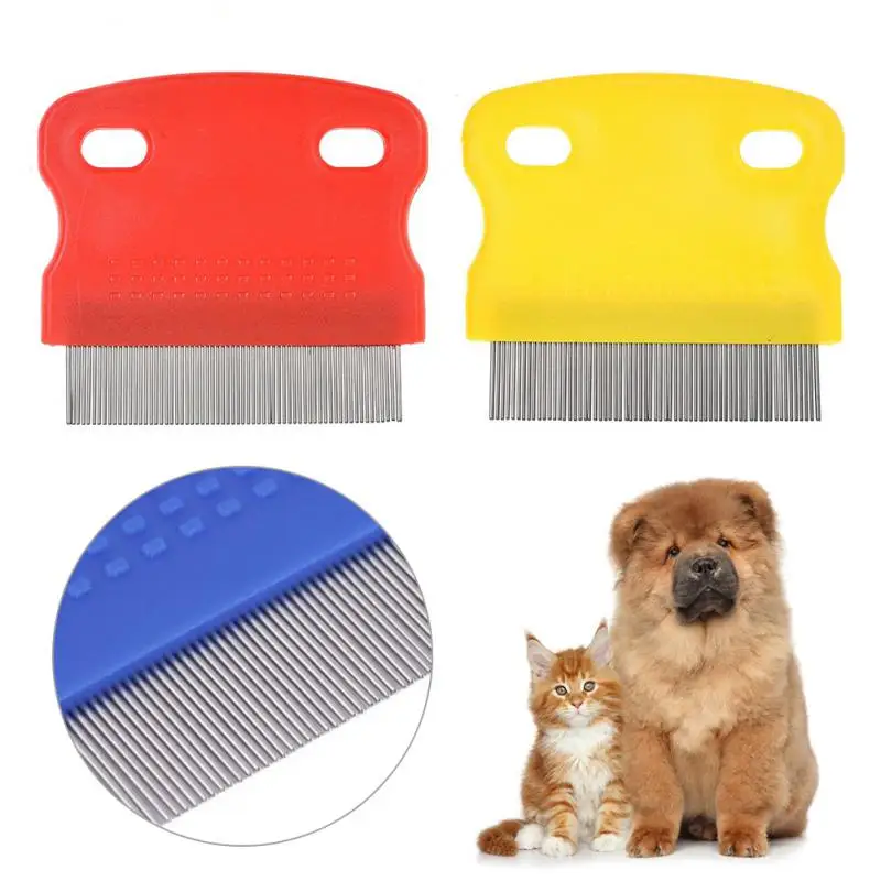 Mucus Versatile Small Lice Brush Durable Stainless Steel Comb For Cats And Dogs In Demand Pet Supplies Dog Grooming Comb Flea