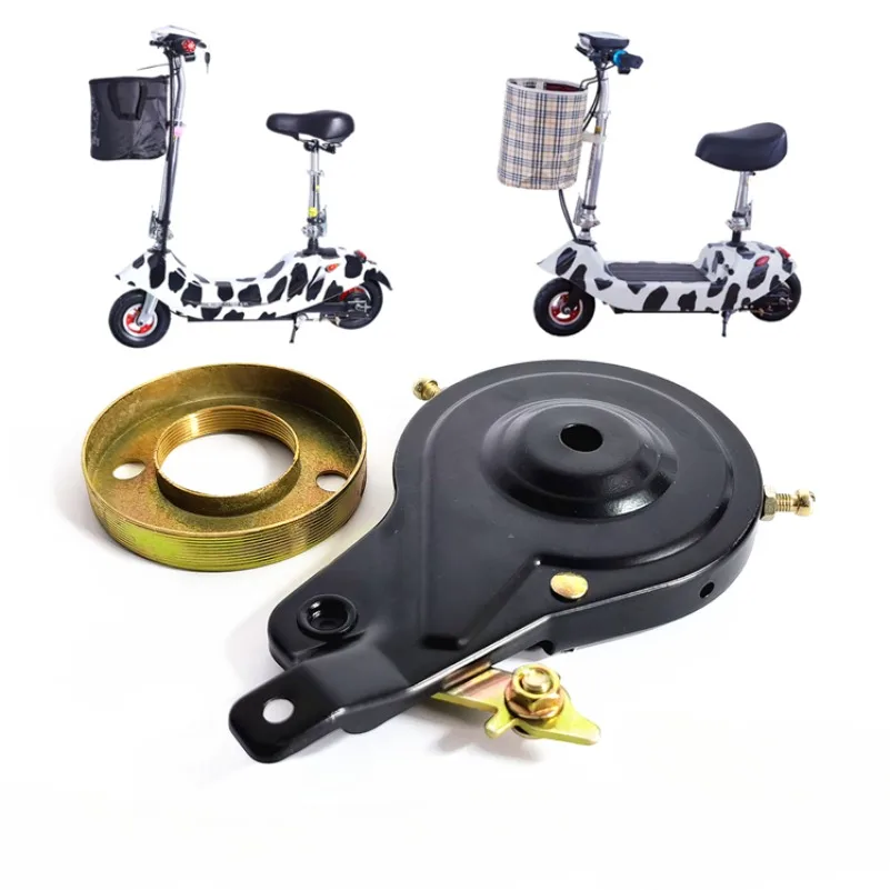 For Mini Moto Pocket Bike Shredder Durable Cycling Electric Scooters Parts Accessories Band Brake Assembly W/ 70mm Black Rotor