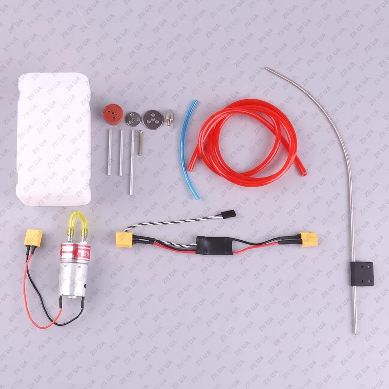 A Set Smoke Pump Speed Regulator Steel Pipe Oil Tank 1M Pipe for RC Vortex Jet Drone Aircraft Accessory