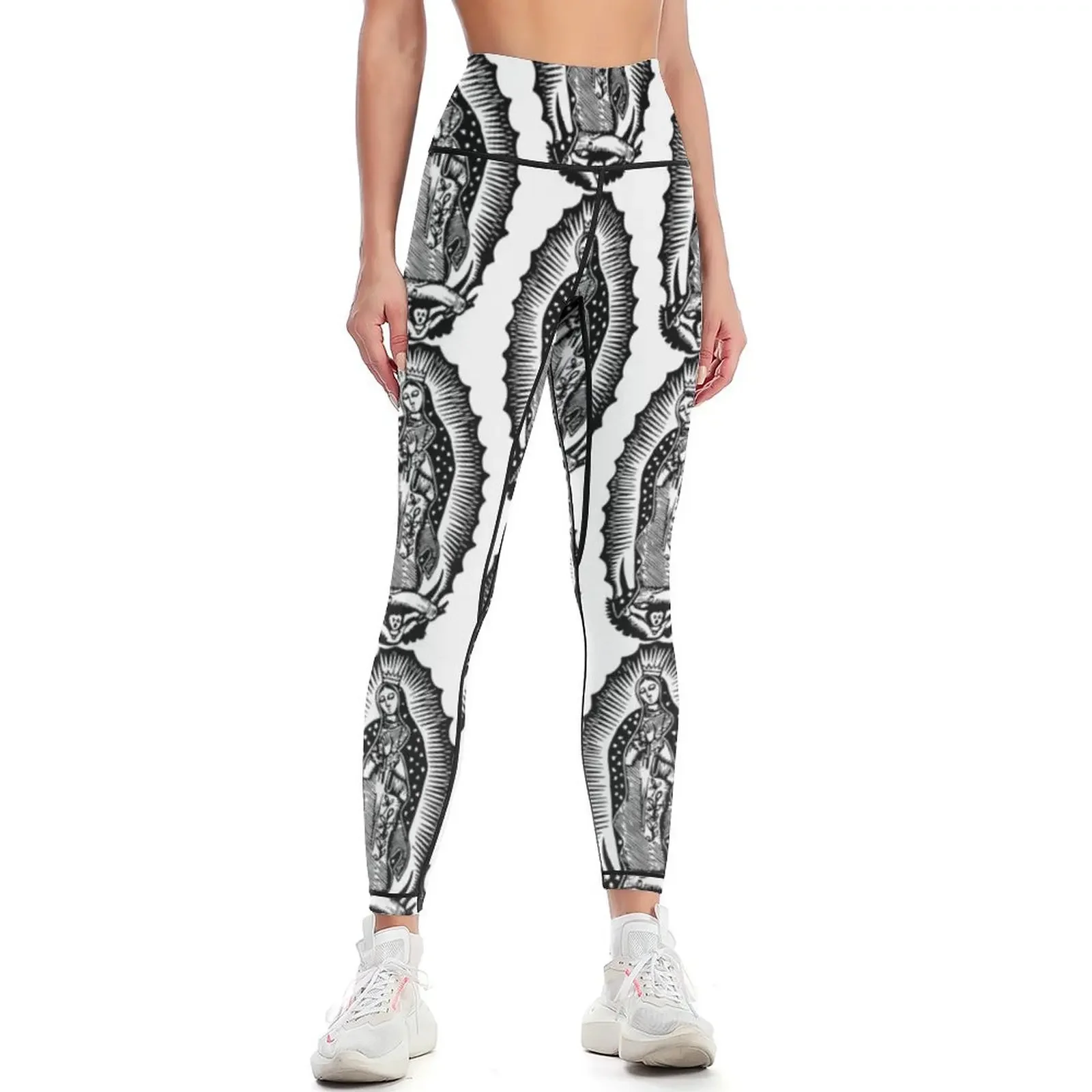 

Virgen de Guadalupe Leggings Sportswear woman gym trousers push up tights for legging pants raises butt Womens Leggings