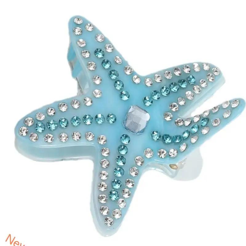 

Fashion Starfishes Acetate Hair Claw Glitters Princesses Light weight Hairpin