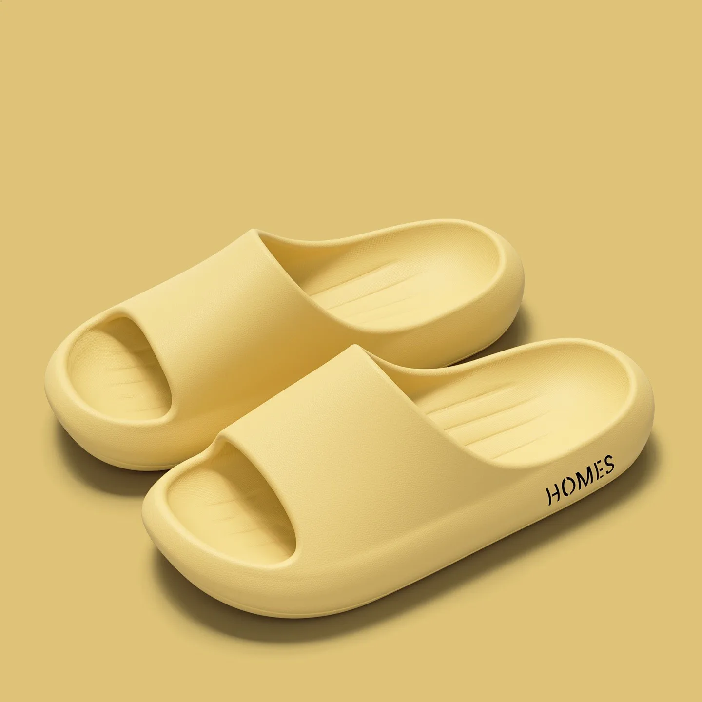 

Men Summer Slippers Indoor Soft EVA Women Beach Sandals Couples Non-Slip Bathroom Flip Flops Concise Comfortable Flats Slides