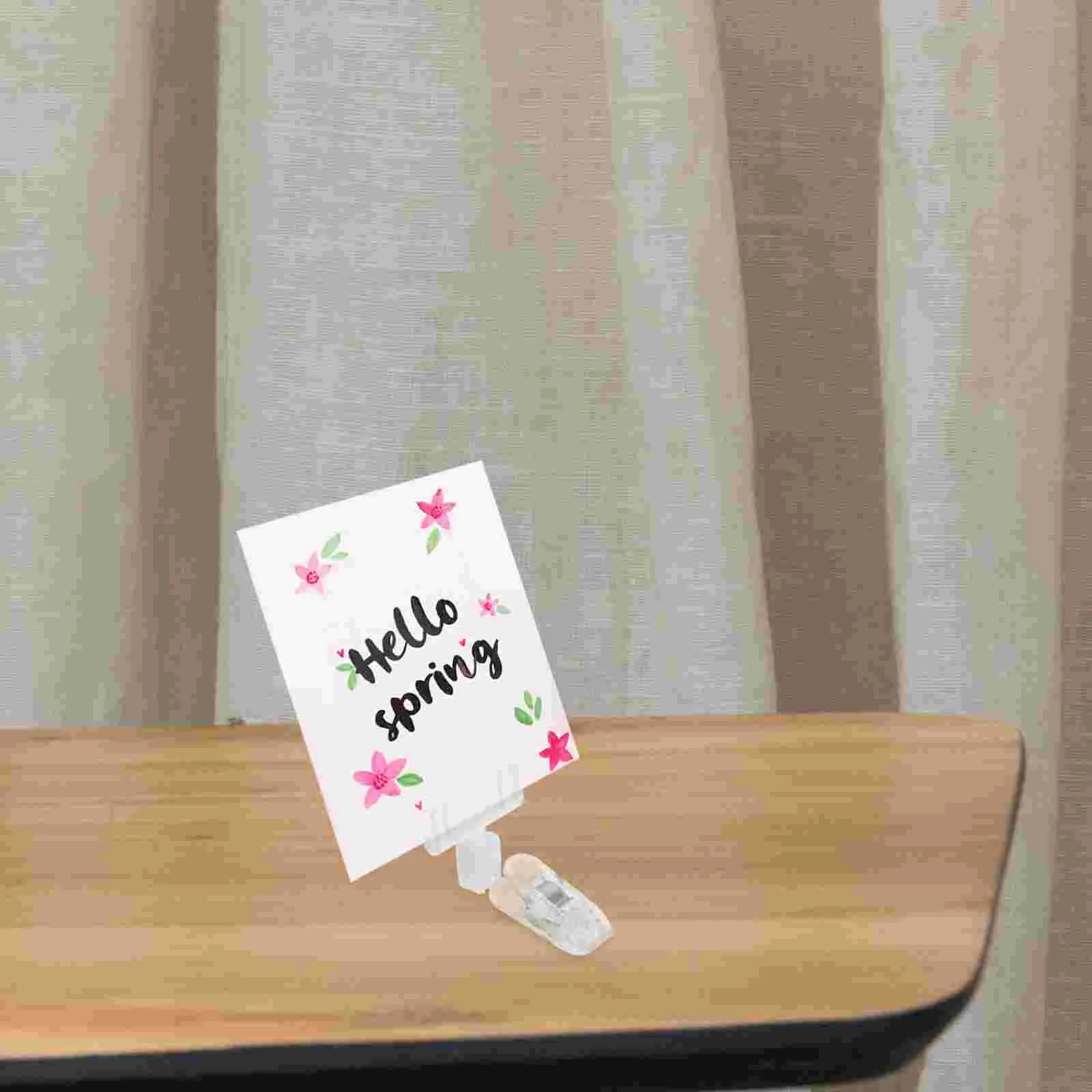 12 Pcs Name Tag Clips Pop Advertising Labels Sign Holder Merchandise Display for Badges