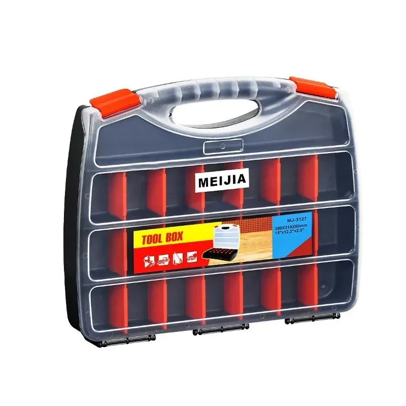 Plastic Organizer Box Thickened Durable Tool Box Multifunctional Portable Parts Boxes Sorting Finishing Storage Tools Packaging