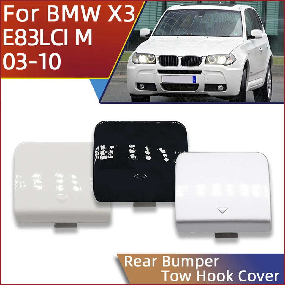 

Заглушка буксировочного крюка заднего бампера для BMW X3 E83 LCI M 2003-2010, крышка буксировочного крюка, 51123416948