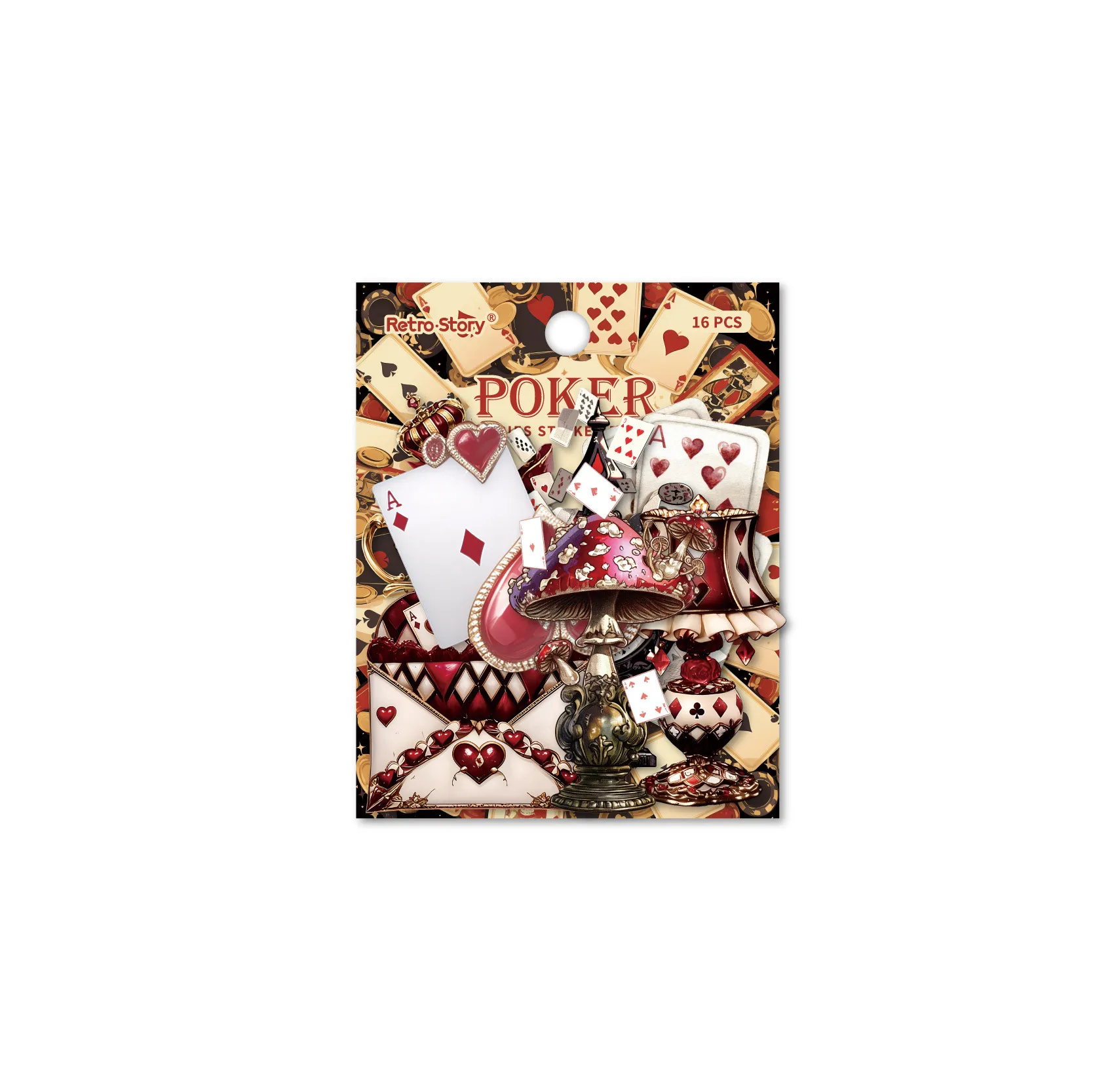 

24sets/lot Kawaii Stationery Stickers House of Cards Junk Journal Paper stickers Planner Decorative stickers