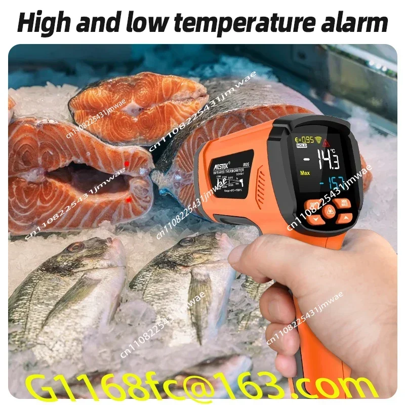 High Quality -40°C~2000°C Dual  Pyrometer Non-contact Infrared Thermometer IR High Temperature Meter K-type Thermocouple Part