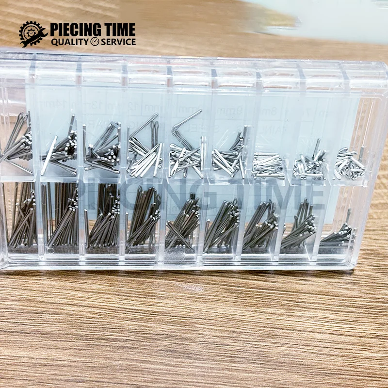 360pcs watch repair tools, watch accessories, steel strip fixed shaft, watch shaft connection interface opening 6mm-23mm