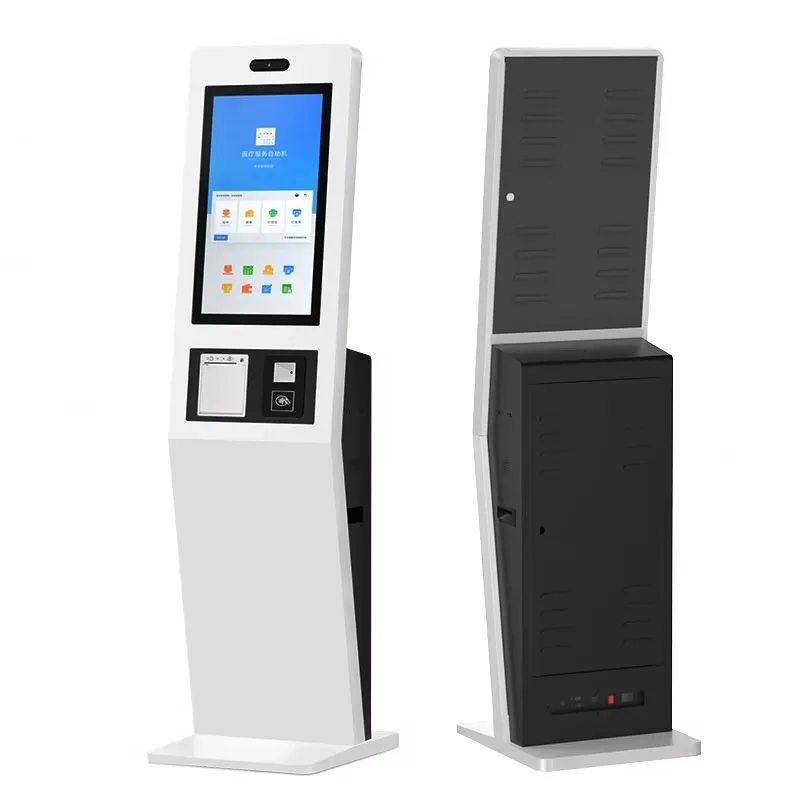 Queuing Software Wired Wireless 23.6 Inch TouchScreen Electronic Queue Management System Ticket Kiosk Queuing Solution