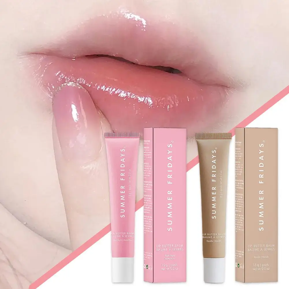 1pcs Summer Fridays Lip Balm Butter Deep Moisturizing Glaze Smoothing Lip Lines, Long-Lasting Nourishment Daily Makeup Lip Care