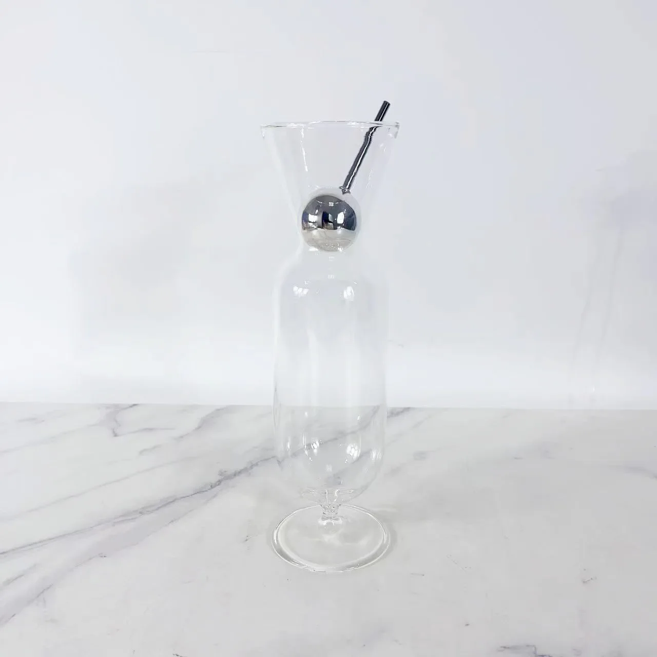 Modern simple European crystal silver glass wine set wine glass ornament