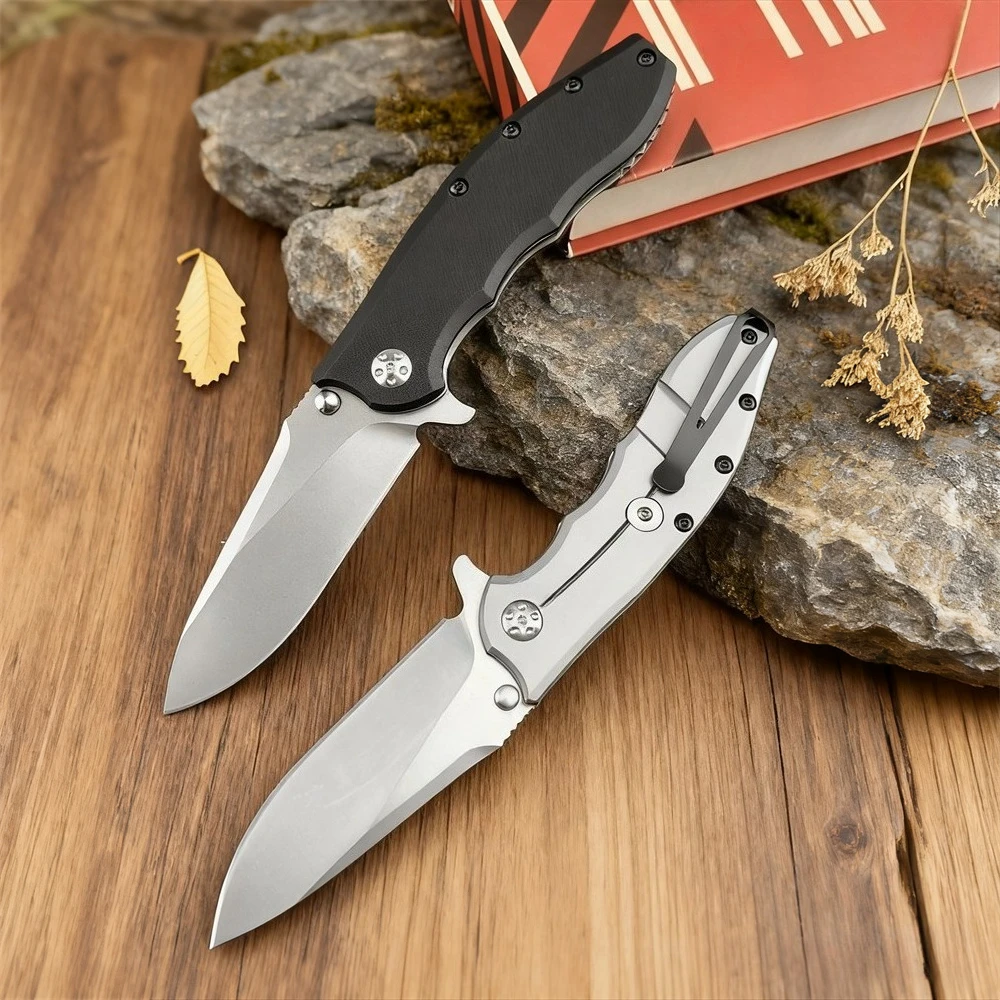 Qualidade superior portátil dobrável bolso 8cr13mov lâmina faca ao ar livre auto-defesa multifuncional caça caminhadas facas de acampamento