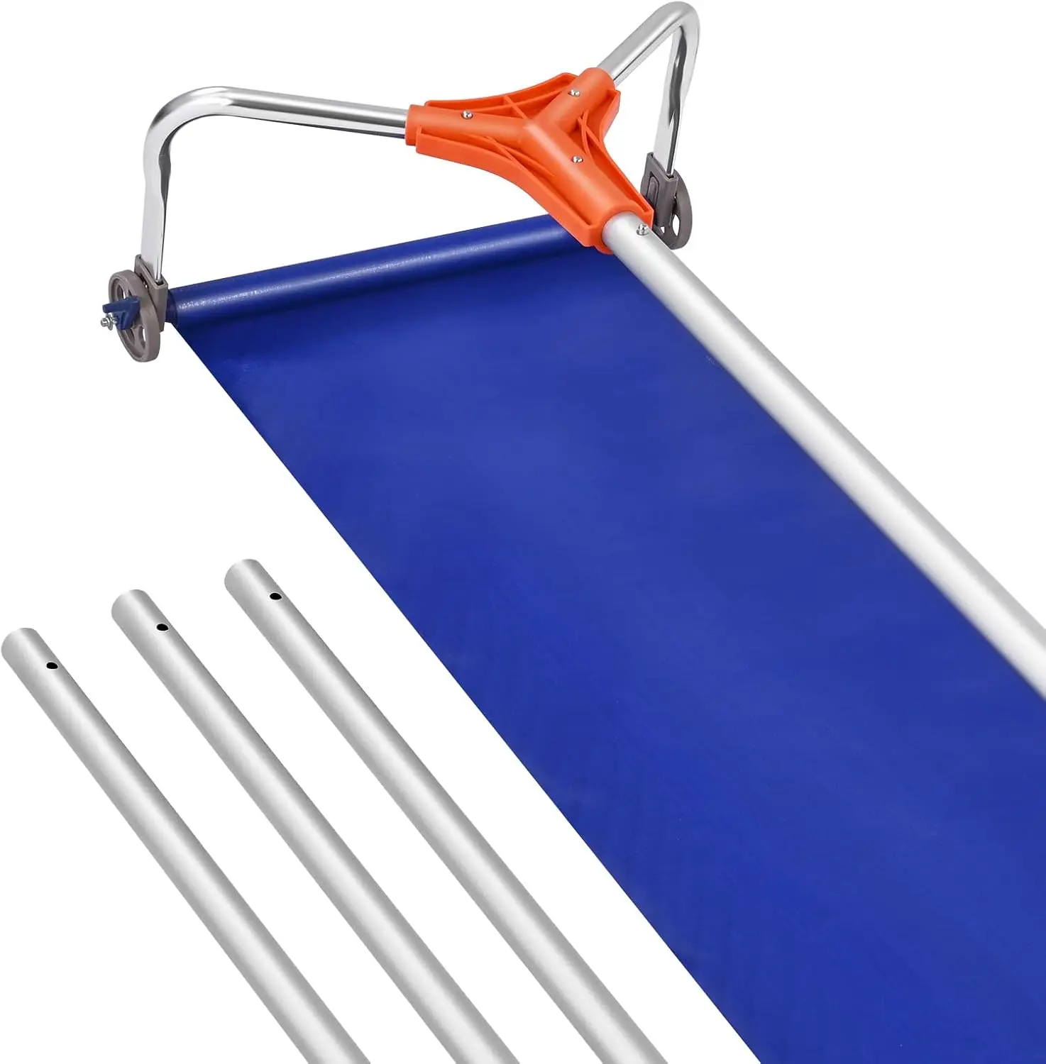 

Adjustable Aluminum Roof Snow Rake with Wheels, Lightweight Tool for Clearing Snow and Leaves from House Rooftops