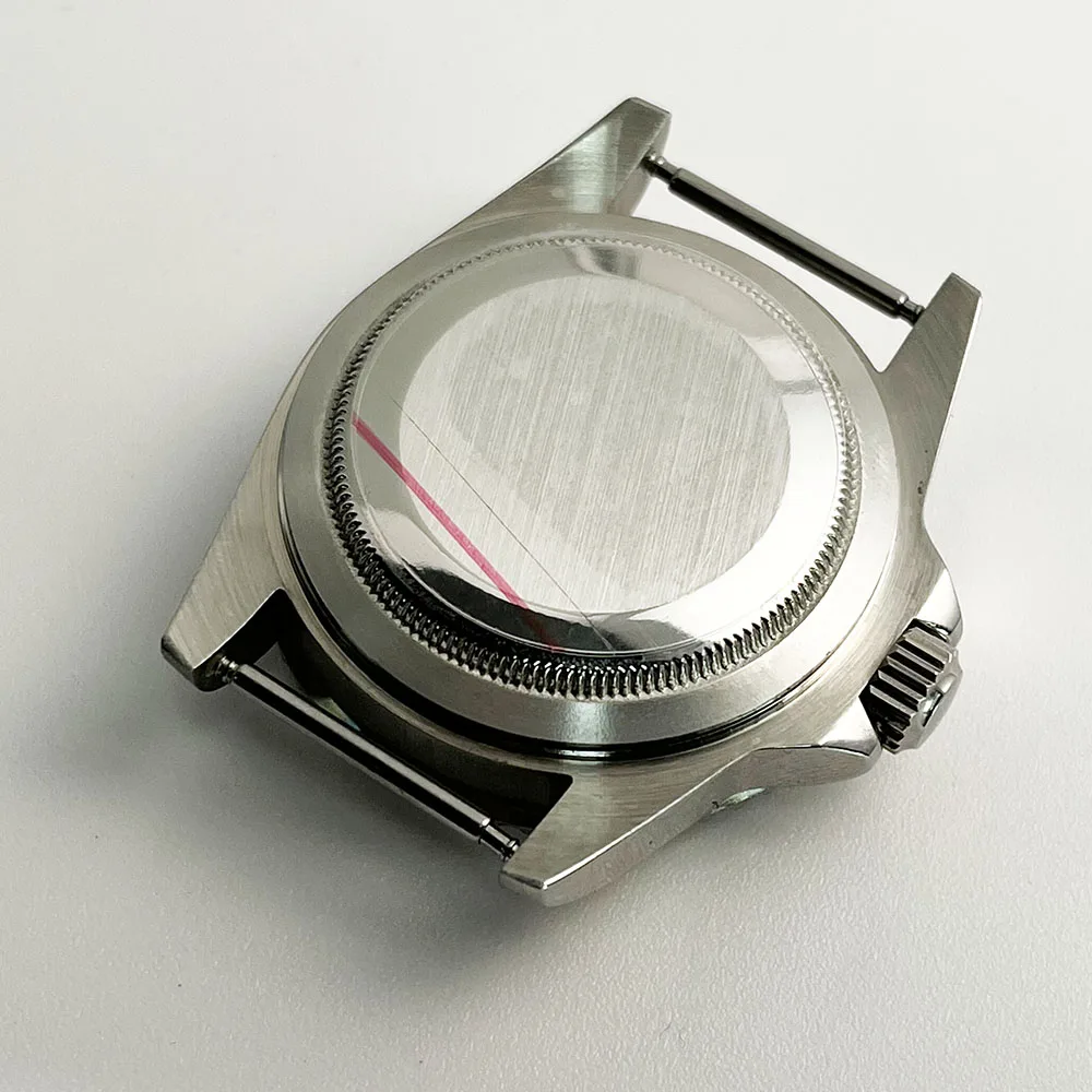 Case Accessories 39mm men's dome glass aluminum ring 316L stainless steel case with NH35 NH34 NH36 movement image 2