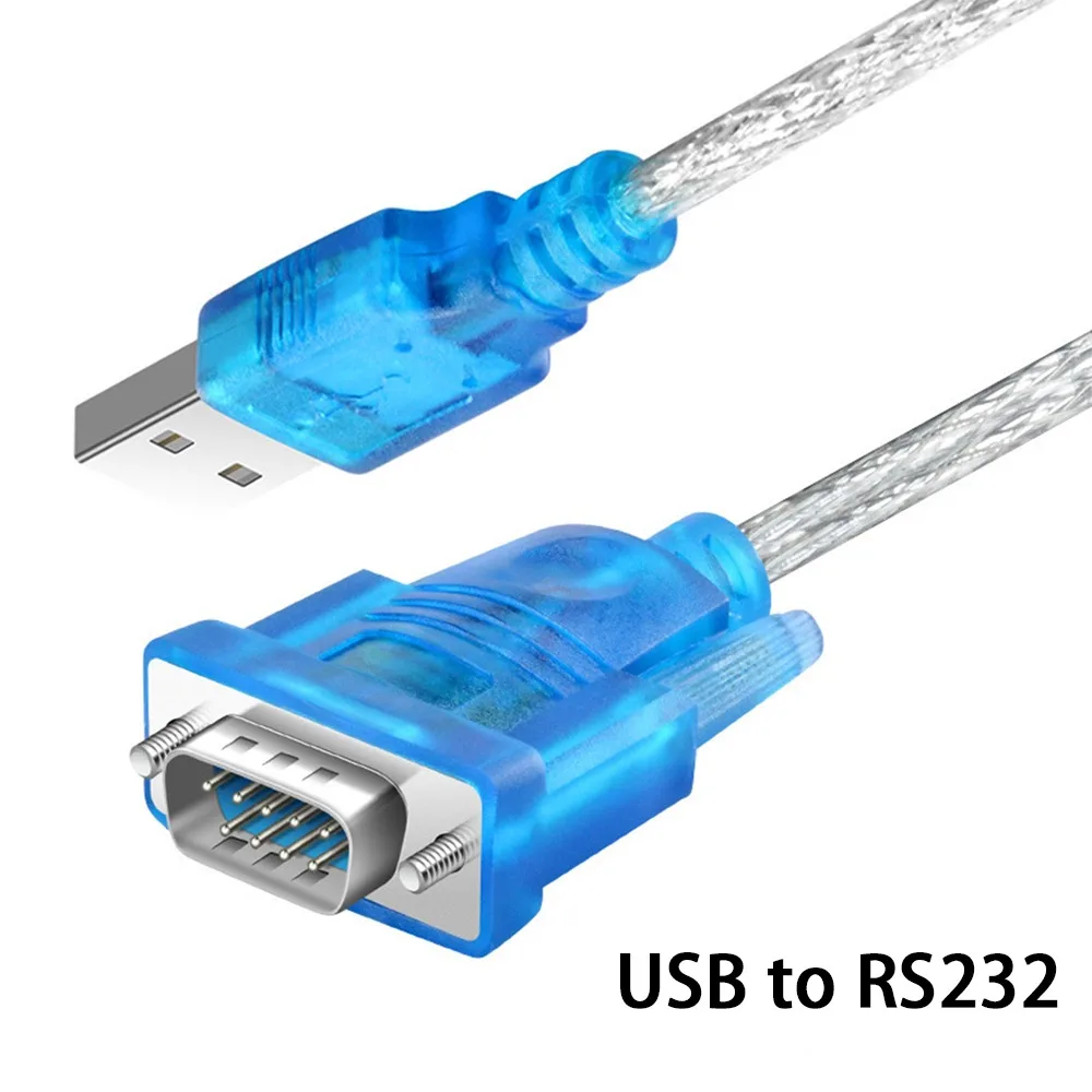 USB 2.0 to RS232 DB9 Serial Cable CH340 Chipset 9 Pin COM Port Adapter Converter Wire Support Windows XP Win7 Win10 32&64 Bit