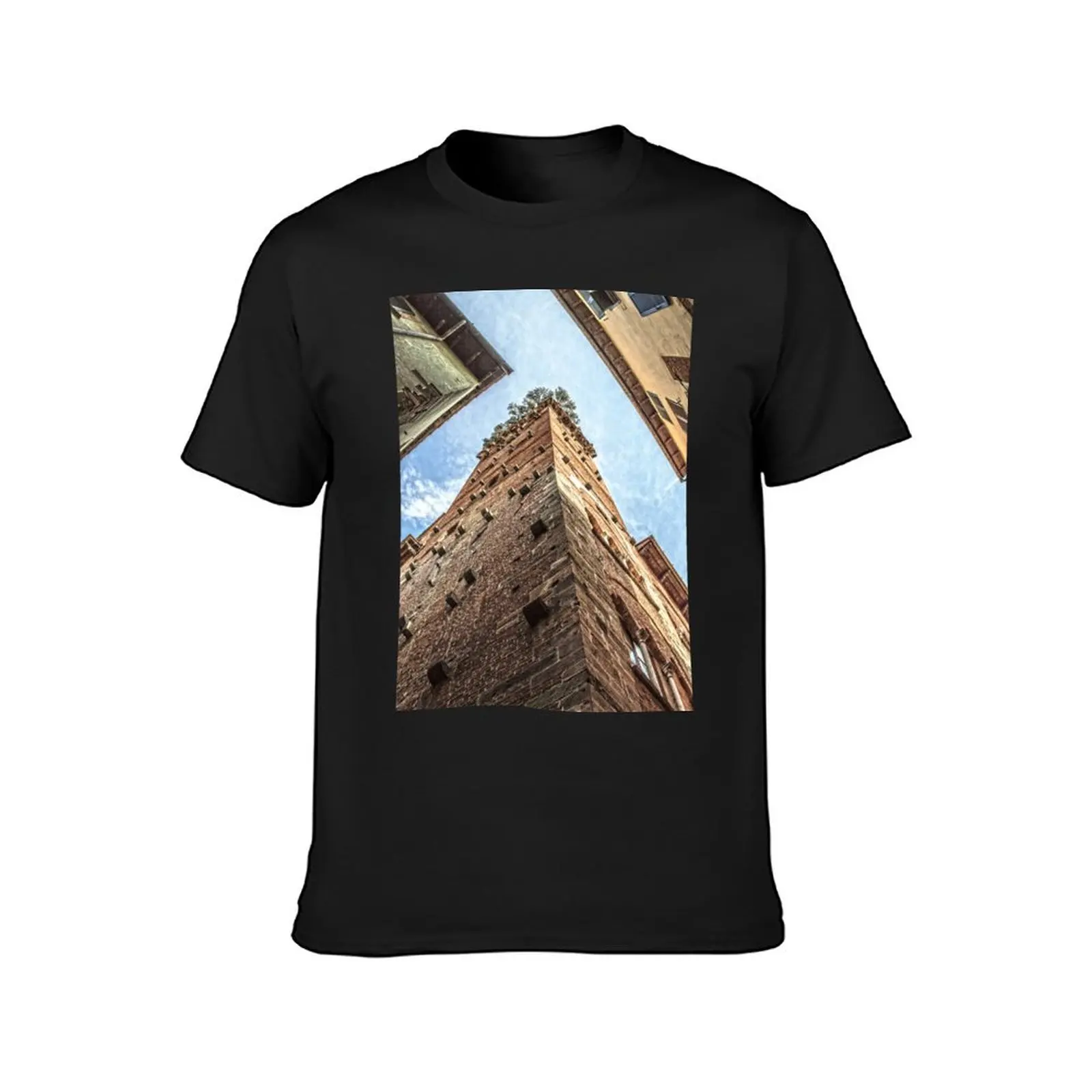 Torre Guinigi Lucca T-Shirt boys whites funnys sweat quick-drying black t shirts for men