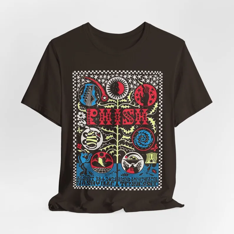 Aesthetic Phish Band Rock Music Graphic Unisex Short Sleeve T-Shirt