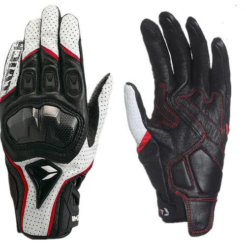 Guantes de motocicleta de cuero genuino para hombre, Guantes de carreras de Motocross RST390 391, Guantes para primavera y otoño con pantalla táctil, Guantes para Moto