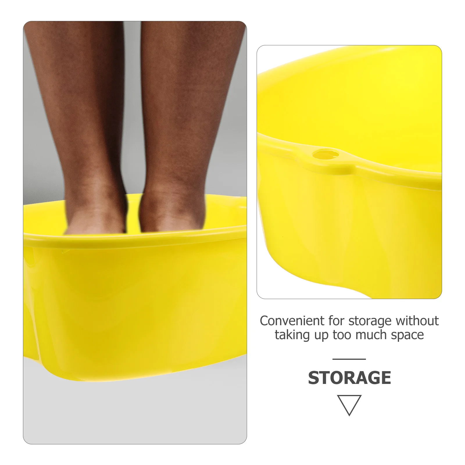 

Foldable Plastic Bath Bucket Reusable Soak Tub Portable Foot Washing Basin Durable Pedicure Bucket Foot Massager For Home