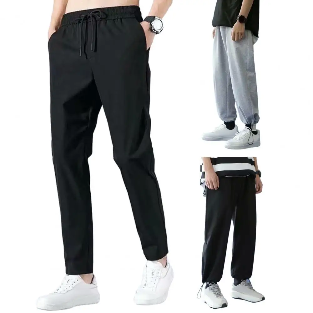 Weather Sweatpants Cozy Men's Winter Sweatpants Plush Warm Stylish Joggers with Elastic Waist Soft Pockets for Comfort Men