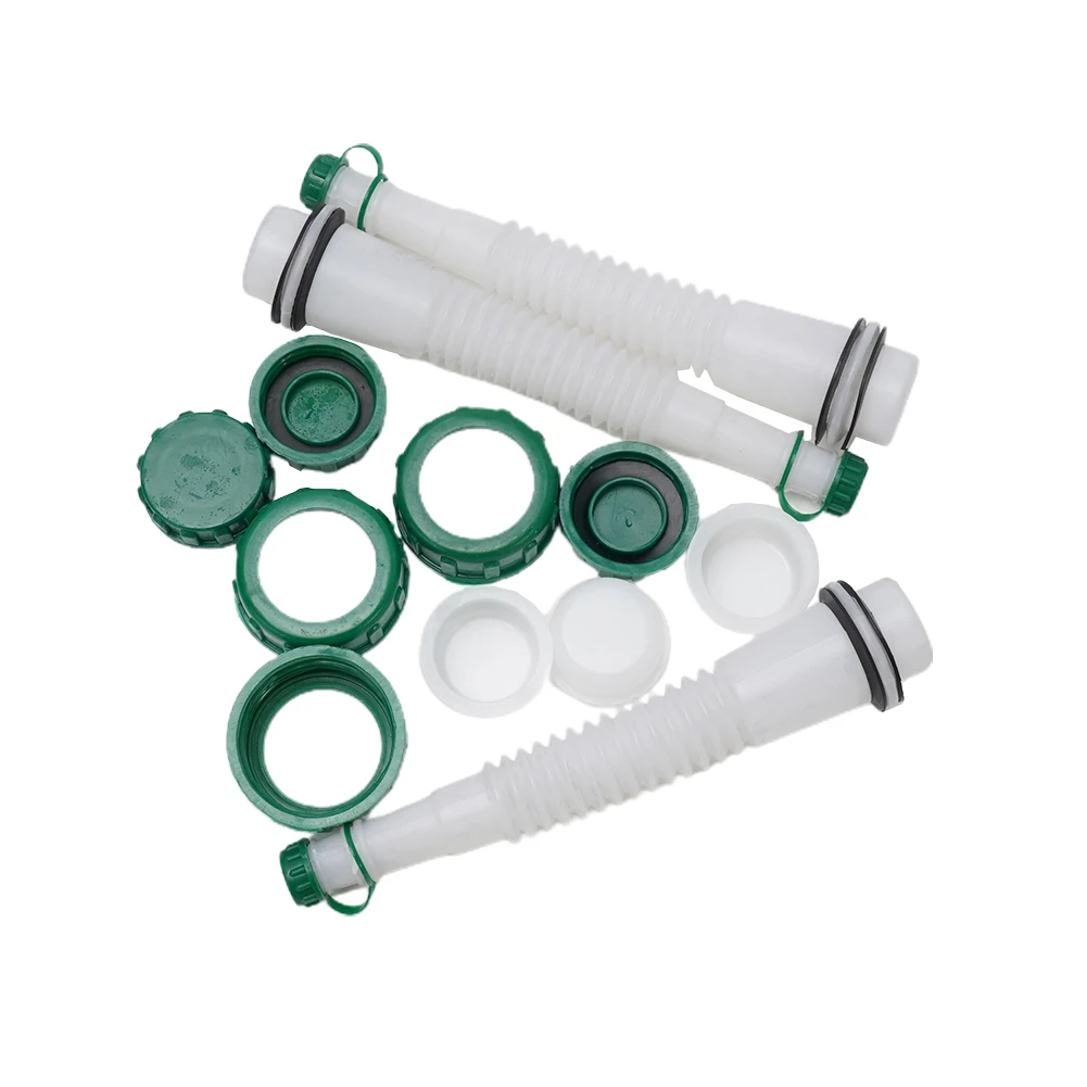 3sets Gas Can Fuel Spout Cap Kit 19 Cm Length Replacement Spout Nozzle Gasket Kit 5 Cm Spout Cover Diameter 4.0 Cm Exhaust Cap