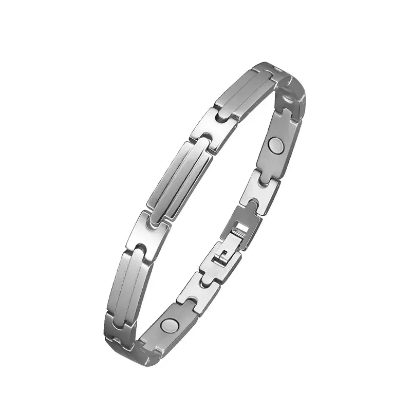 

Moocare Simple And Fashionable Pure Titanium Men's Magnet Bioenergy Bracelet