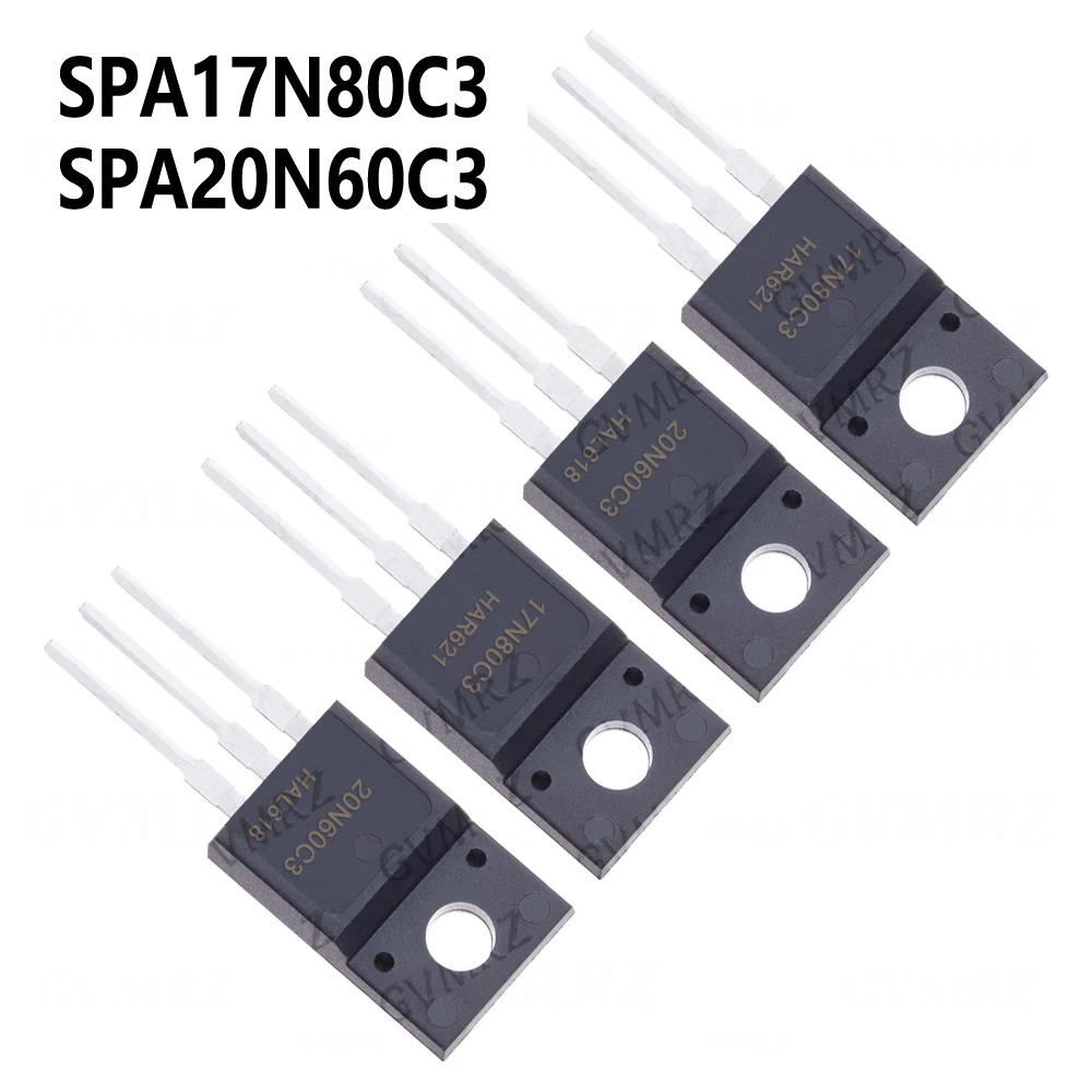 5/10pcs TO-220 SPA17N80C3 SPA20N60C3 SPA17N80C3 SPA20N60C3 TO-220 Transistor SPA20N60C3 SPA17N80C3
