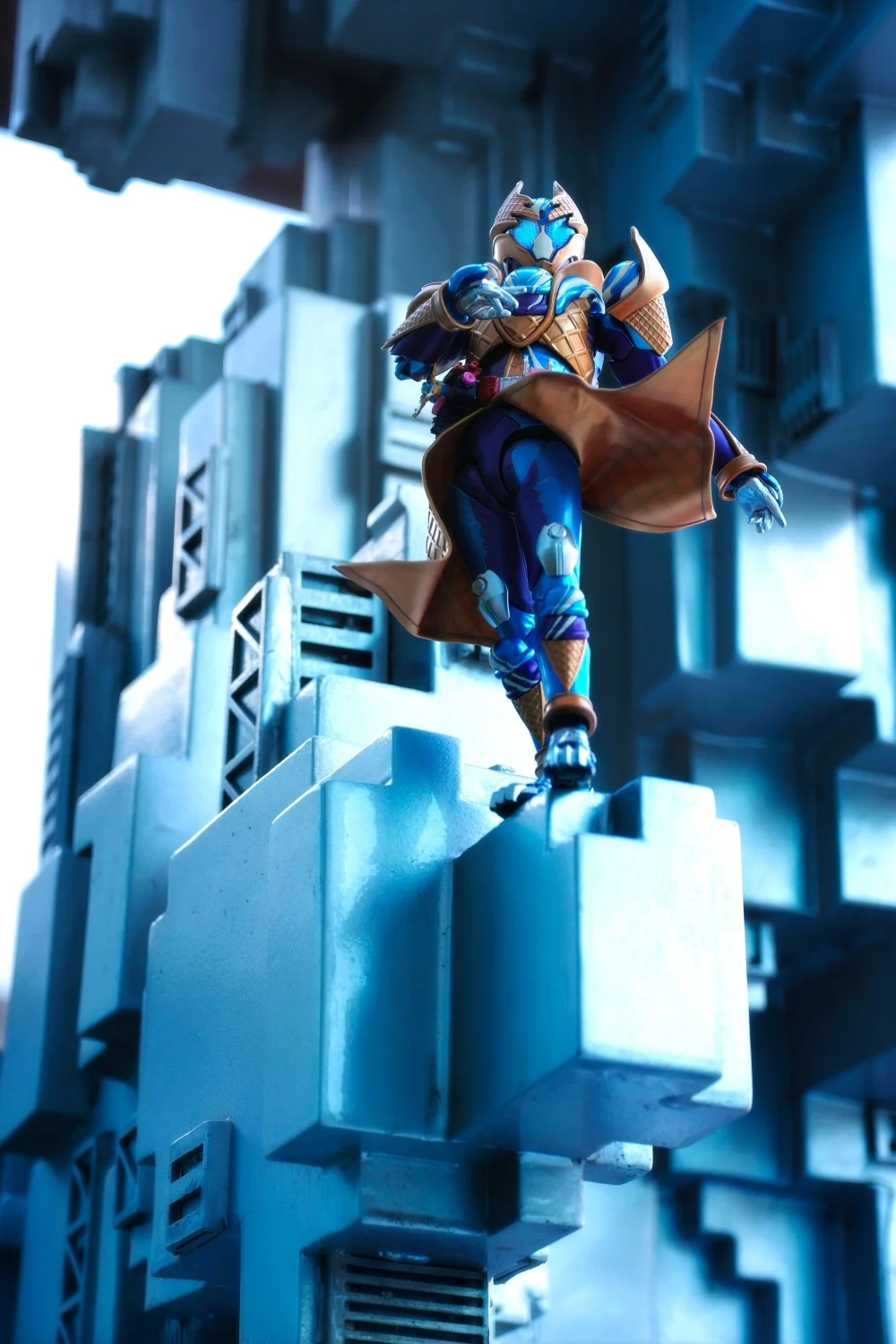 【Apenas Vestuário】Acessórios de saia dourada miniatura feitos à mão em escala 1/12 Kamen Rider Plus para modelo de corpo de figura de ação shf