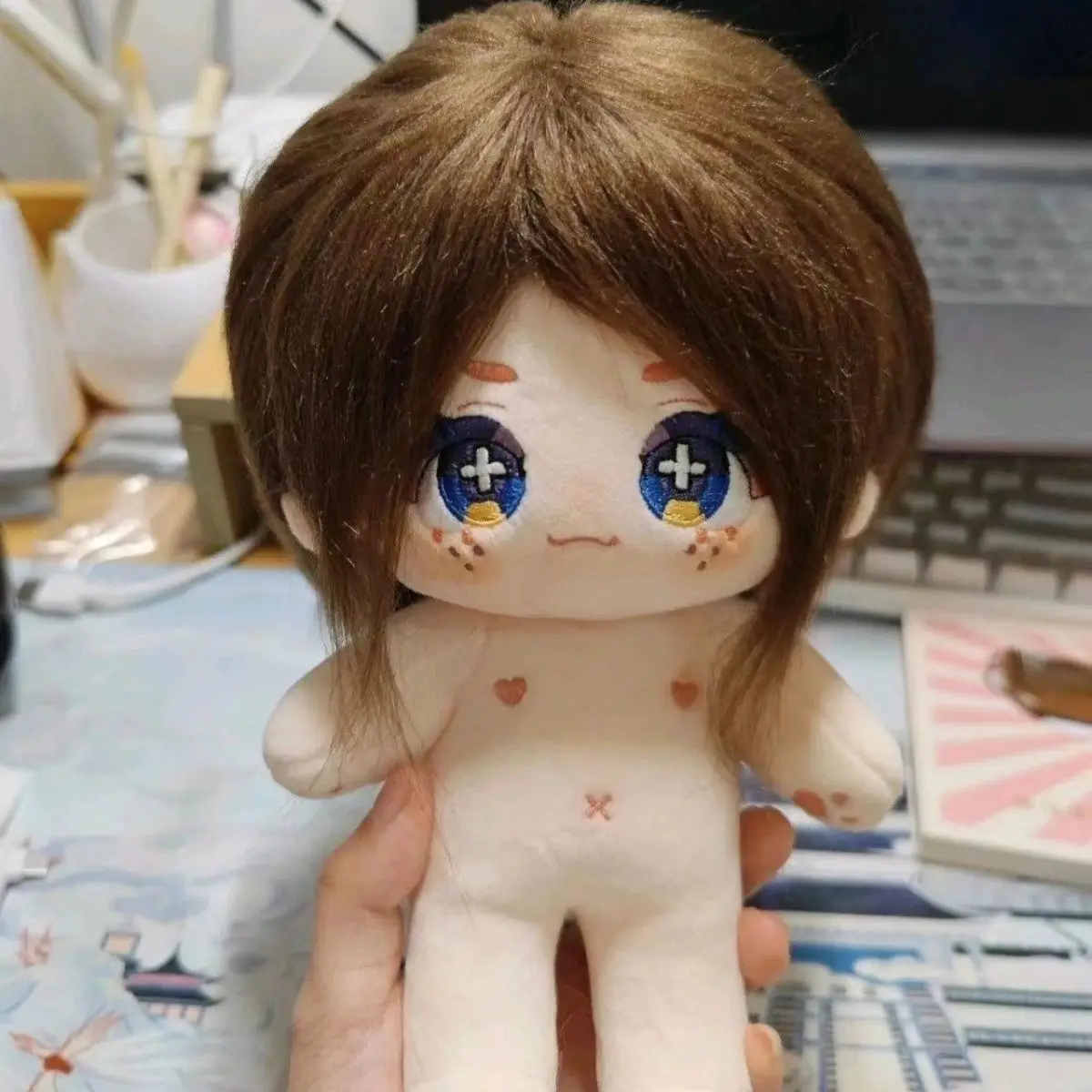 محشوة 20 سنتيمتر لعبة أنيمي الهوية الخامس غرفة الأوركيد بستاني إيما وودز الجسم أفخم دمية لعبة فستان ناعم القطن طفل هدية