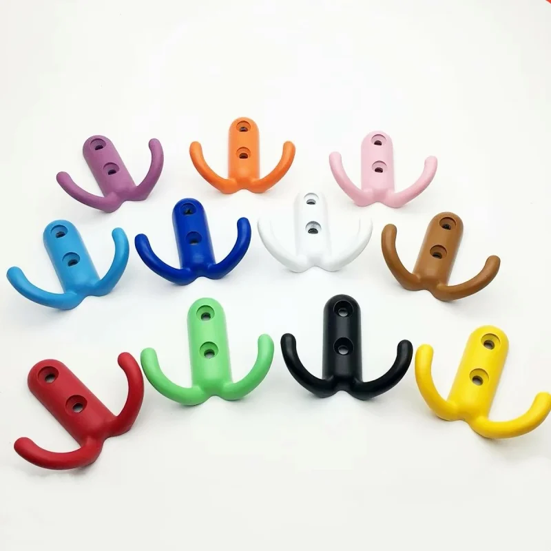 LCH Top Quality Candy Color 44x46MM Colored Zinc Alloy Clothes Hook keys Holder Knobs Drawer Knob for Kids/ Children