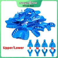 12 unids/set bandeja de impresión Dental S/M/L/XL materiales plásticos soporte para dientes bandejas de laboratorio para clínica Dental superior/inferior