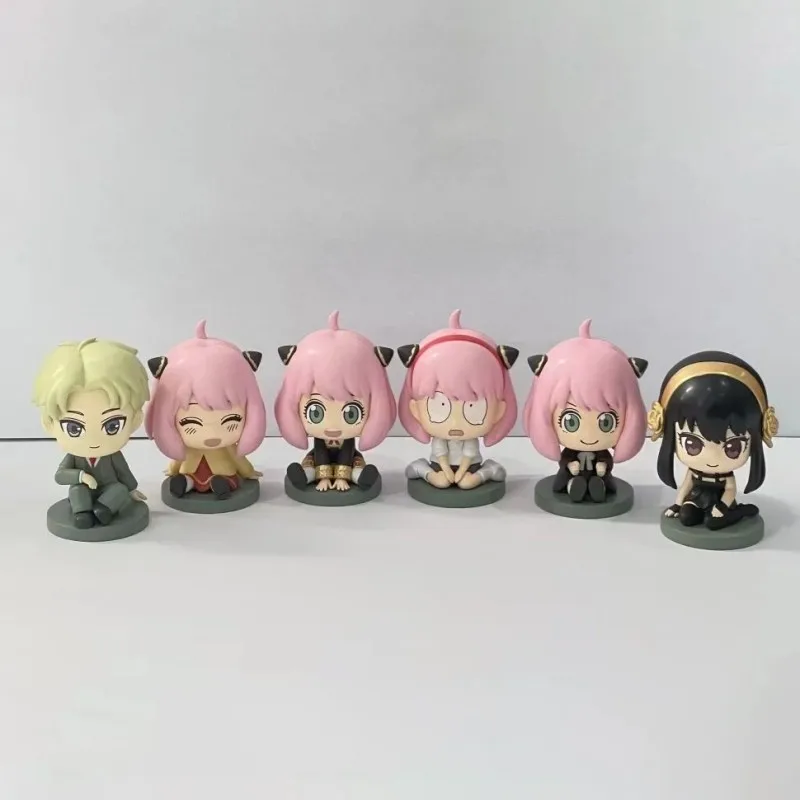 

EAKI Authentic Spy House Sitting Blind Box Figurines Desktop Ornaments Ania Periphery Trendy Surprise Birthday Gifts