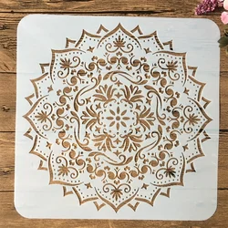 1Pcs Mandala Layered Geometry DIY Layering Stencils Painting Scrapbook Coloring Embossing Album Decorative Template