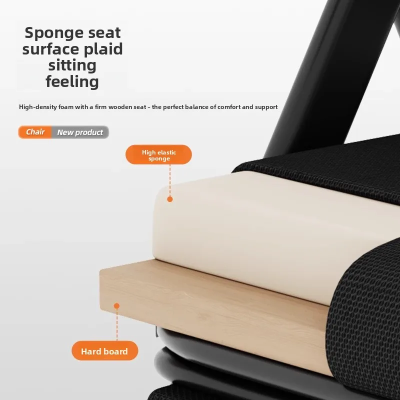 كرسي كمبيوتر قابل للطي لاستراحة الغداء في المكتب، كرسي قيلولة مزدوج الأغراض، كرسي خلفي للمقعد #4