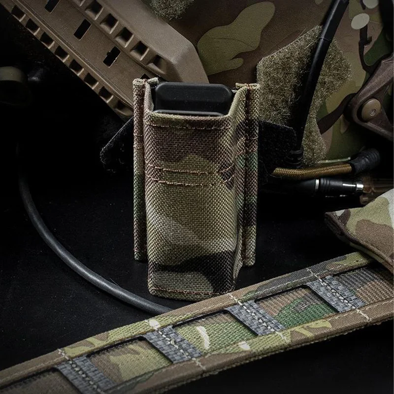 Tactical Quick Draw 9mm Single Mag Pouch MOLLE Mag Magazine Pouch Carrie Belt Pistol Mag Holder Paintball Accessories