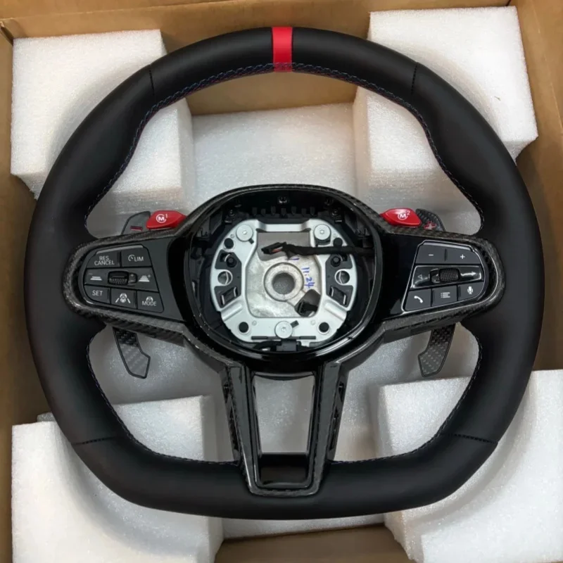 Image of CS Leder-Autolenkrad für BMW M40i M340i M135i X3 X4 X5 X6 G02 G05 G06 G20 G21 G22 G26 G29 G80 G81 G82 G87 F40 F44