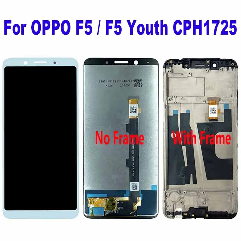 For OPPO F5 F5 Plus CHP1723 CPH1723 CPH1727 CHP1727 LCD Display Touch Screen Digitizer Assembly For OPPO F5 Youth CPH1725 LCD