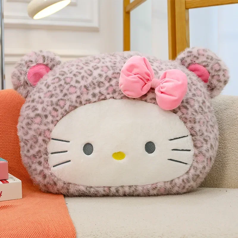 Nouveau Kawaii Sanrio personnages Hello Kitty Kuromi cannelle mélodie doux en peluche stéréoscopique oreiller pause déjeuner poupée coussin