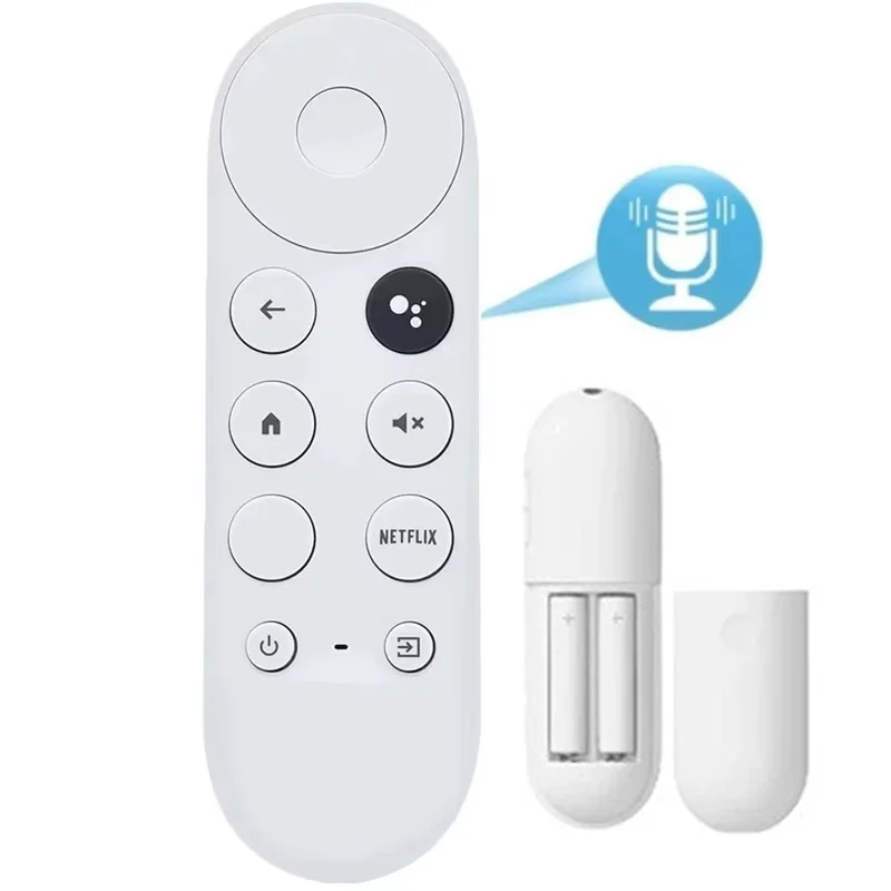 Control remoto de voz de repuesto para Google Chromecast, control remoto 4K Snow Smart TV Streaming Stick G9N9N, reproductor multimedia G9N9N