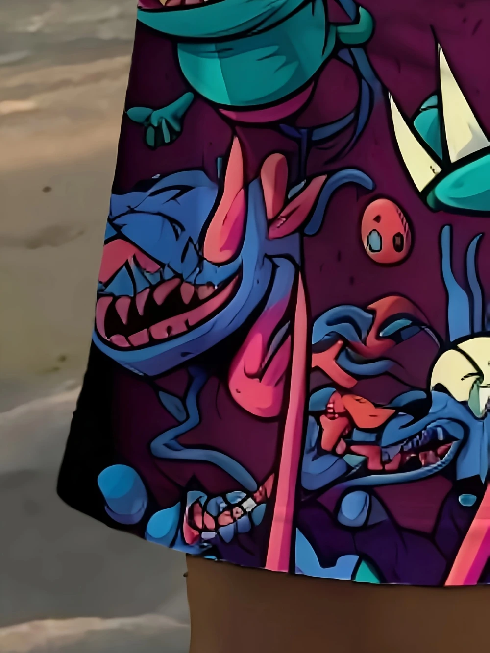 Celana Pendek Pantai Cetak Fashion Pria Baru 2025 Pakaian Nyaman Musim Panas Kasual Ringan Cetak Kartun Bola Basket Berkemah Gym Berenang