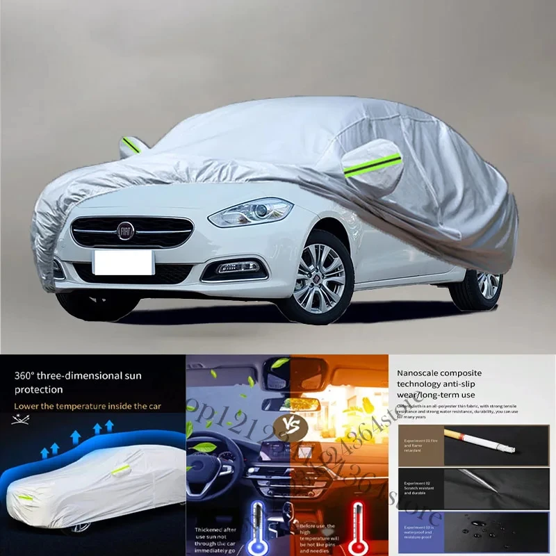 

For Fiat-Viaggio-210T Auto Anti snow Anti dust Anti-uv Anti peeling paint And Anti Rainwater 210t Car cover protection